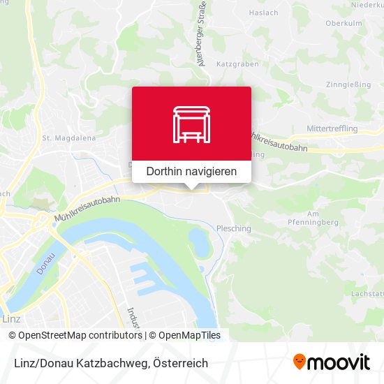 Linz/Donau Katzbachweg Karte