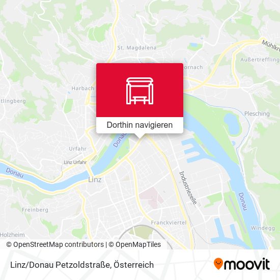 Linz/Donau Petzoldstraße Karte