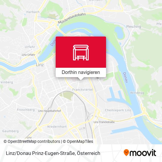 Linz/Donau Prinz-Eugen-Straße Karte