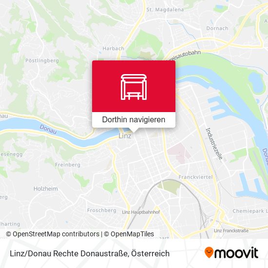 Linz/Donau Rechte Donaustraße Karte