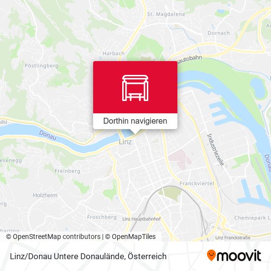 Linz/Donau Untere Donaulände Karte
