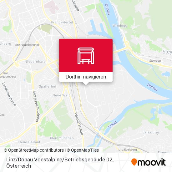 Linz / Donau Voestalpine / Betriebsgebäude 02 Karte