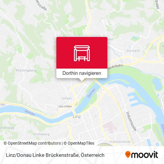 Linz/Donau Linke Brückenstraße Karte