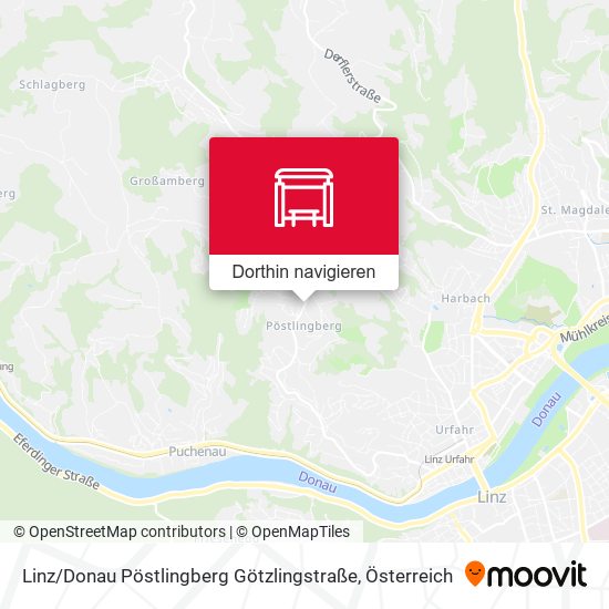 Linz / Donau Pöstlingberg Götzlingstraße Karte