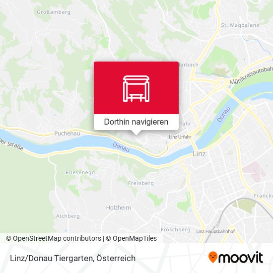 Linz/Donau Tiergarten Karte