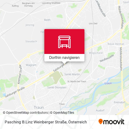 Pasching B.Linz Weinberger Straße Karte