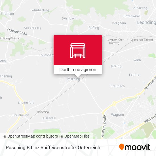 Pasching B.Linz Raiffeisenstraße Karte