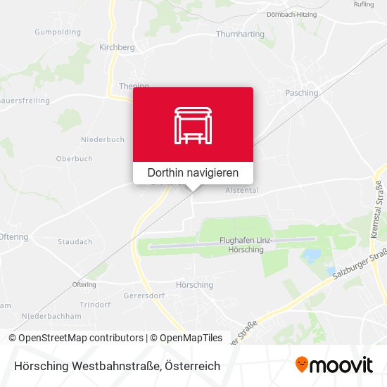 Hörsching Westbahnstraße Karte