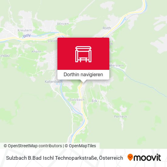 Sulzbach B.Bad Ischl Technoparkstraße Karte