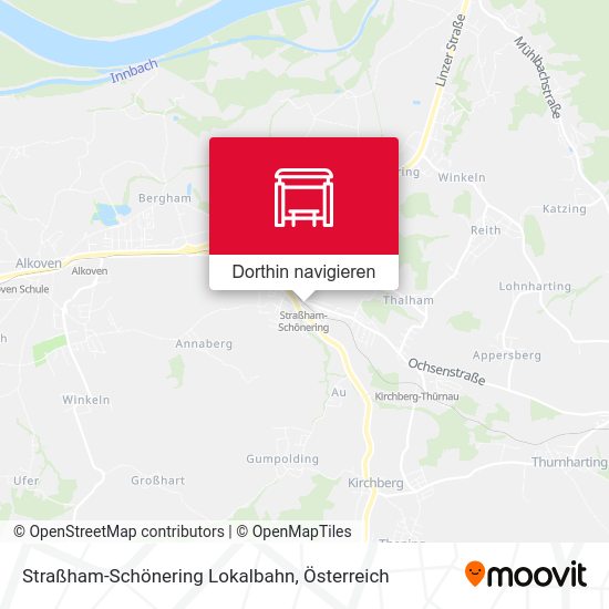 Straßham-Schönering Lokalbahn Karte