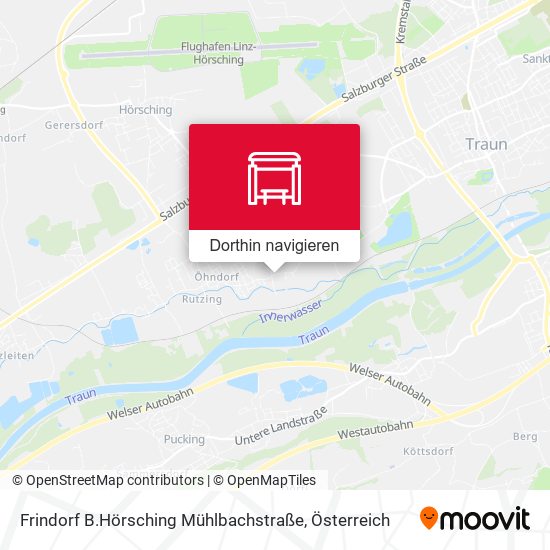 Frindorf B.Hörsching Mühlbachstraße Karte