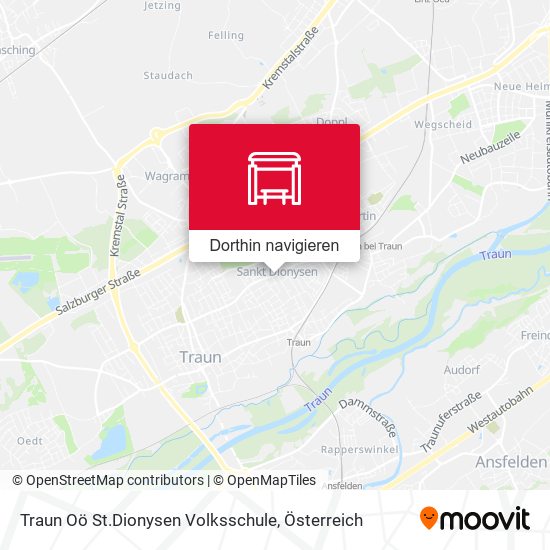 Traun Oö St.Dionysen Volksschule Karte