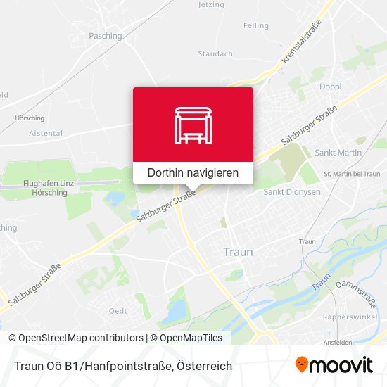 Traun Oö B1/Hanfpointstraße Karte