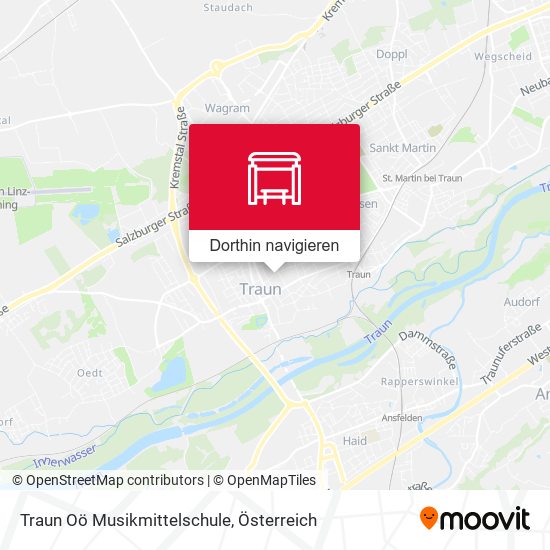 Traun Oö Musikmittelschule Karte