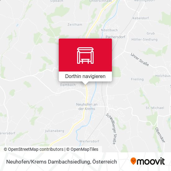 Neuhofen/Krems Dambachsiedlung Karte