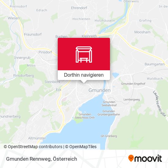 Gmunden Rennweg Karte