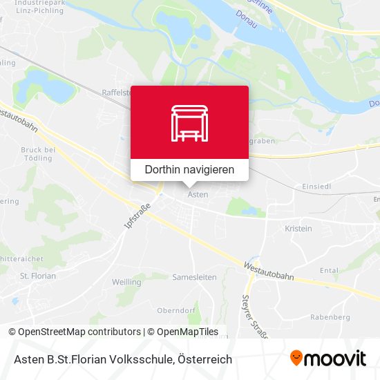 Asten B.St.Florian Volksschule Karte