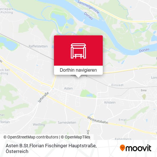 Asten B.St.Florian Fischinger Hauptstraße Karte
