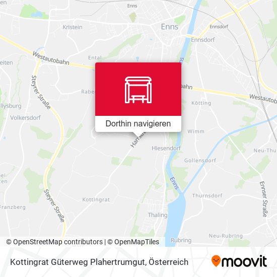 Kottingrat Güterweg Plahertrumgut Karte