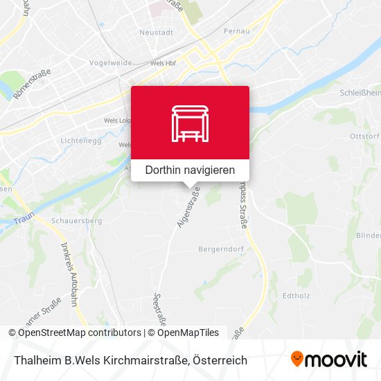 Thalheim B.Wels Kirchmairstraße Karte