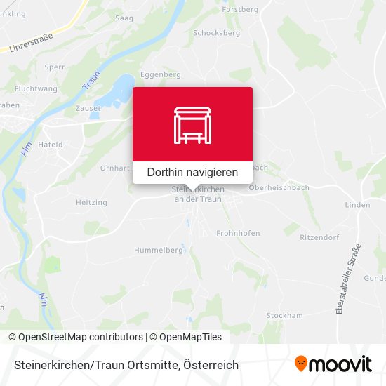 Steinerkirchen/Traun Ortsmitte Karte