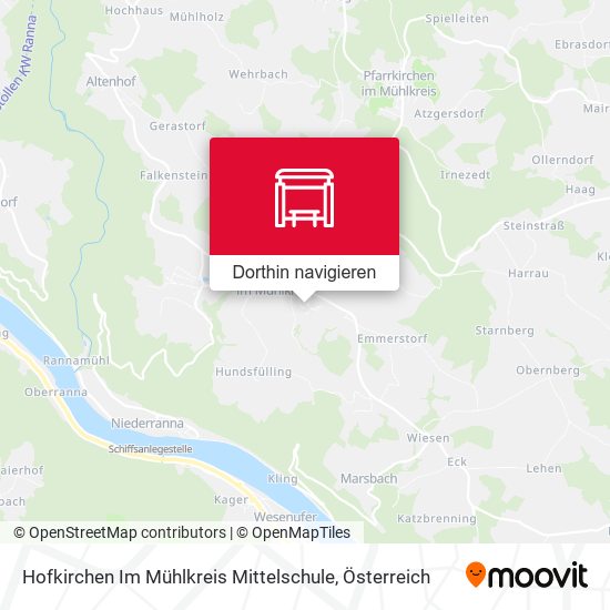 Hofkirchen Im Mühlkreis Mittelschule Karte