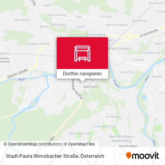Stadl-Paura Wimsbacher Straße Karte