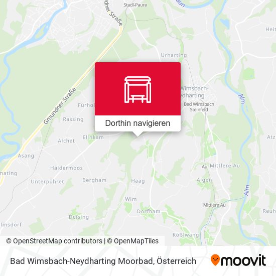 Bad Wimsbach-Neydharting Moorbad Karte