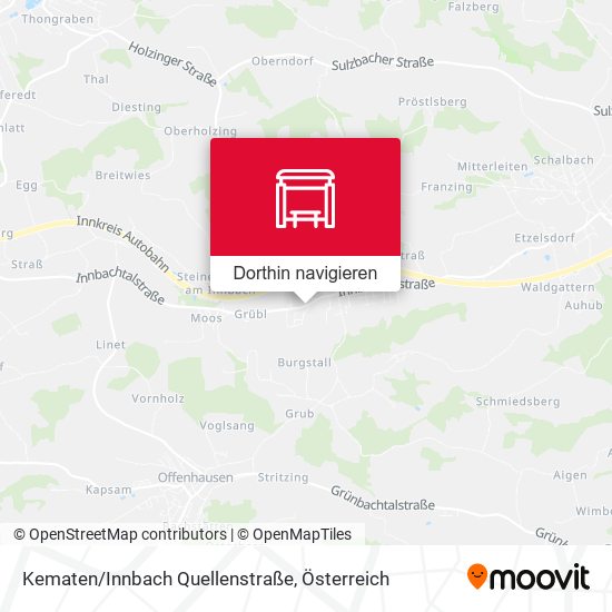 Kematen/Innbach Quellenstraße Karte