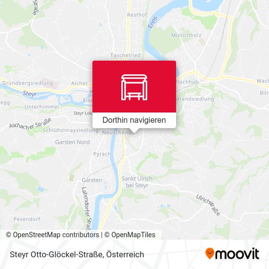 Steyr Otto-Glöckel-Straße Karte