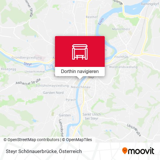 Steyr Schönauerbrücke Karte