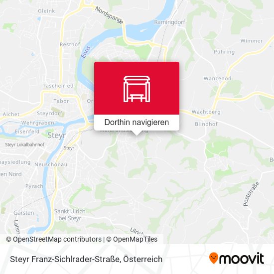 Steyr Franz-Sichlrader-Straße Karte