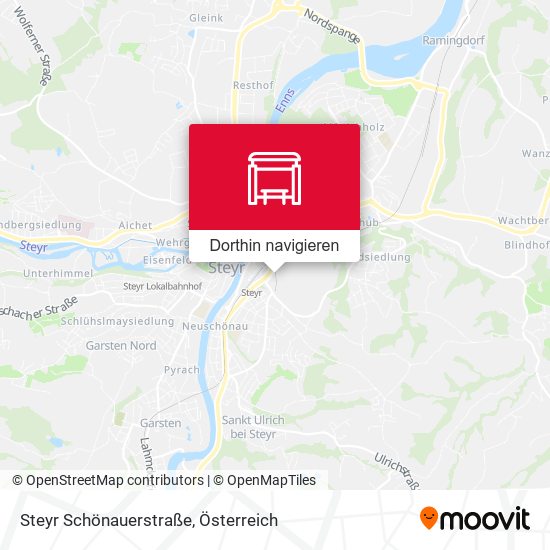 Steyr Schönauerstraße Karte