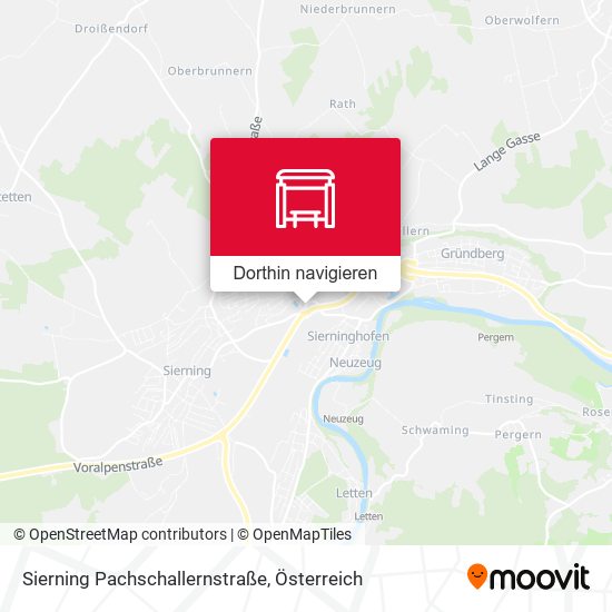 Sierning Pachschallernstraße Karte