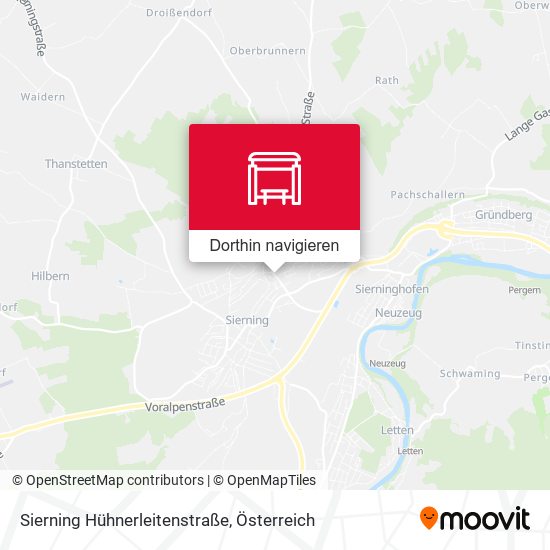 Sierning Hühnerleitenstraße Karte