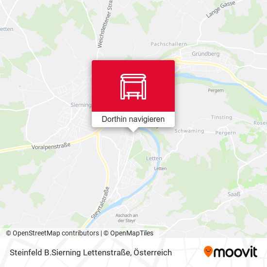 Steinfeld B.Sierning Lettenstraße Karte