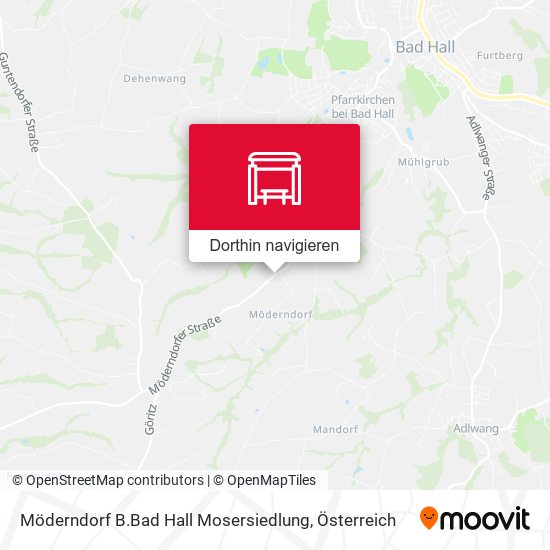 Möderndorf B.Bad Hall Mosersiedlung Karte