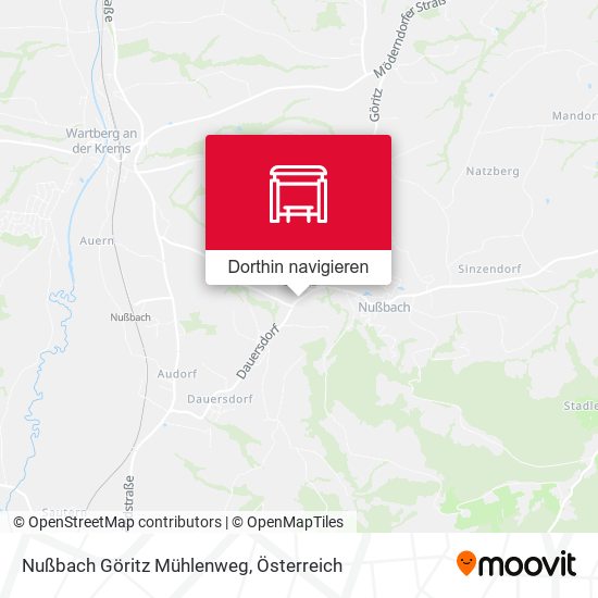 Nußbach Göritz Mühlenweg Karte