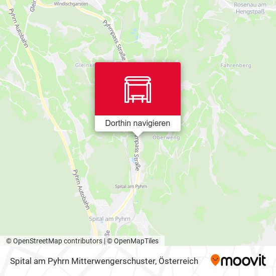 Spital am Pyhrn Mitterwengerschuster Karte