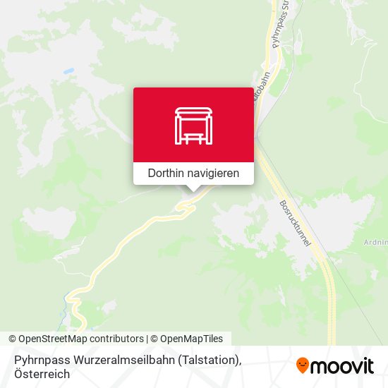 Pyhrnpass Wurzeralmseilbahn (Talstation) Karte