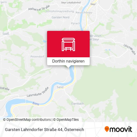 Garsten Lahrndorfer Straße 44 Karte