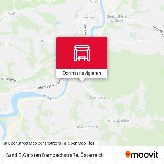 Sand B.Garsten Dambachstraße Karte