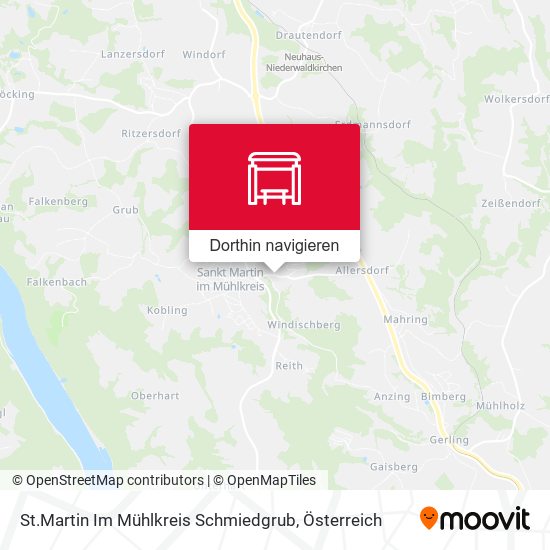 St.Martin Im Mühlkreis Schmiedgrub Karte