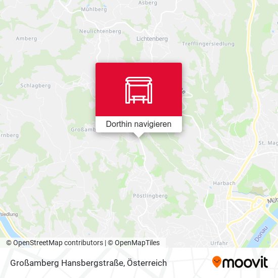 Großamberg Hansbergstraße Karte