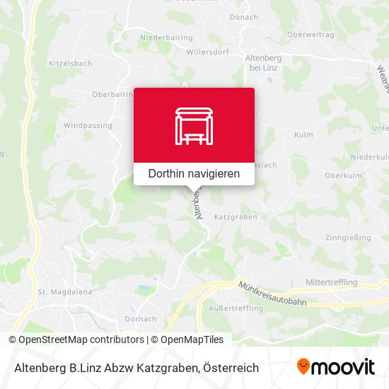 Altenberg B.Linz Abzw Katzgraben Karte
