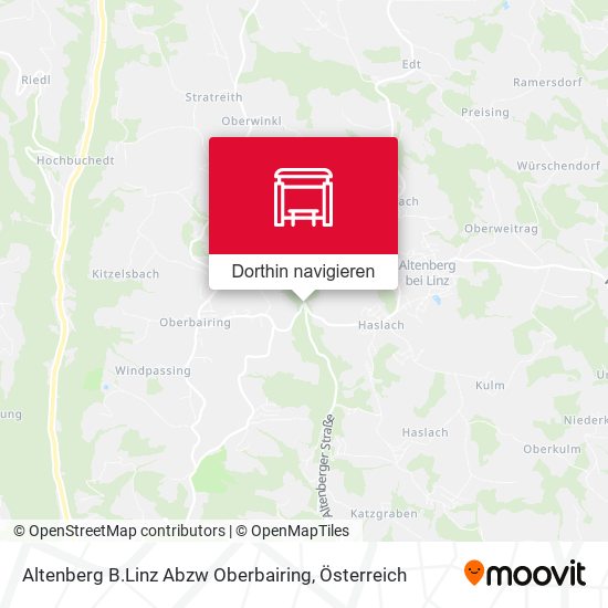 Altenberg B.Linz Abzw Oberbairing Karte