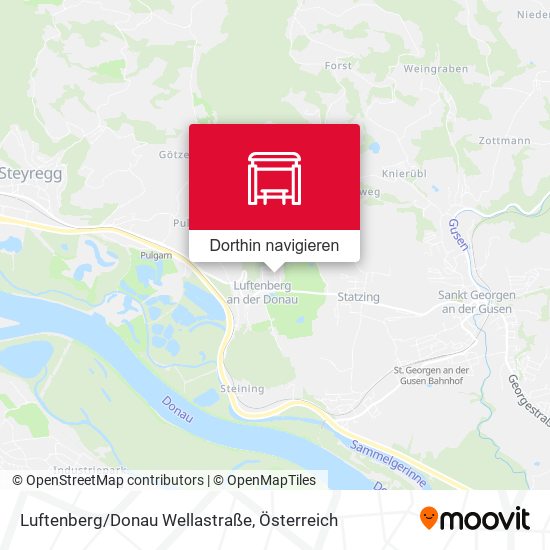 Luftenberg/Donau Wellastraße Karte