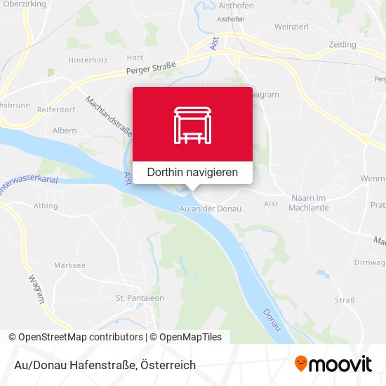 Au/Donau Hafenstraße Karte