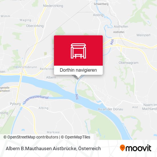 Albern B.Mauthausen Aistbrücke Karte