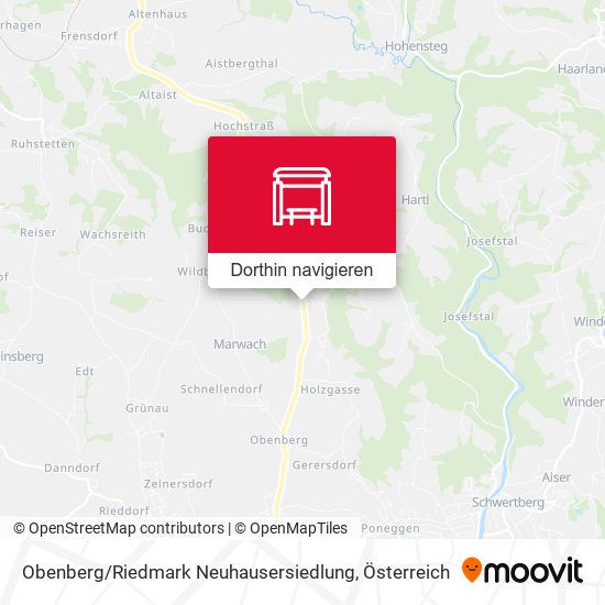 Obenberg / Riedmark Neuhausersiedlung Karte